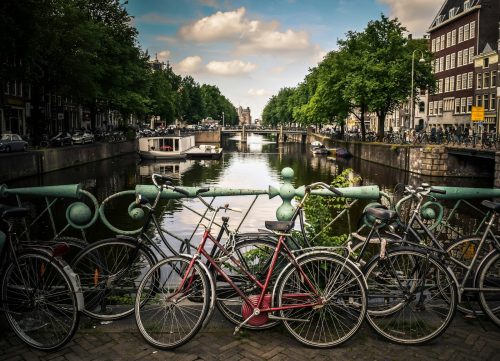 Canaux et vélos Amsterdam